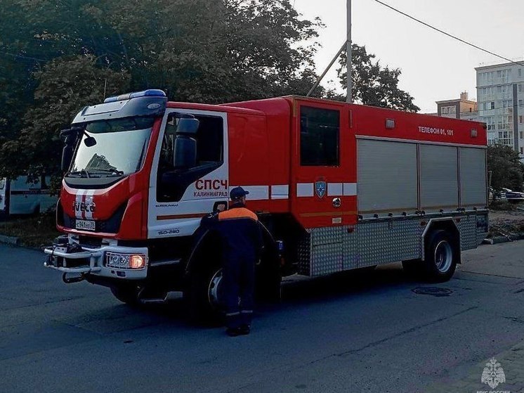 В поселке под Багратионовском загорелись старые автопокрышки