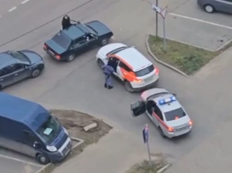 В Подмосковье сняли погоню сотрудников полиции за каршерингом