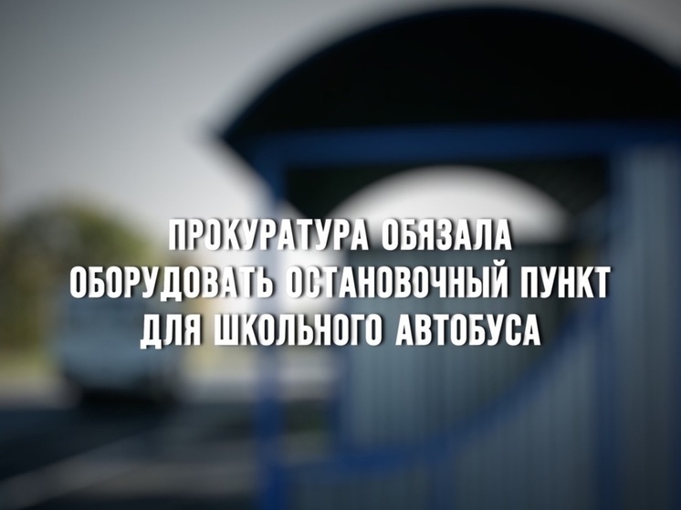 Прокуратура Новодугинского района обязала оборудовать остановочный пункт для школьного автобуса