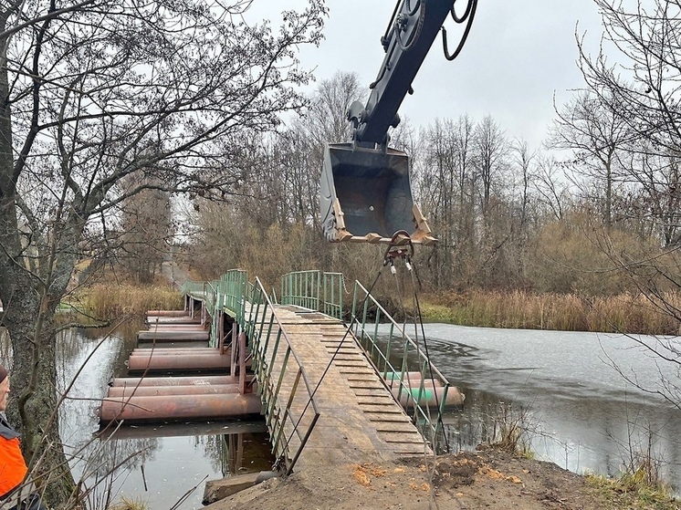 В Тверской области отремонтировали рухнувший под автомобилем пешеходный мост