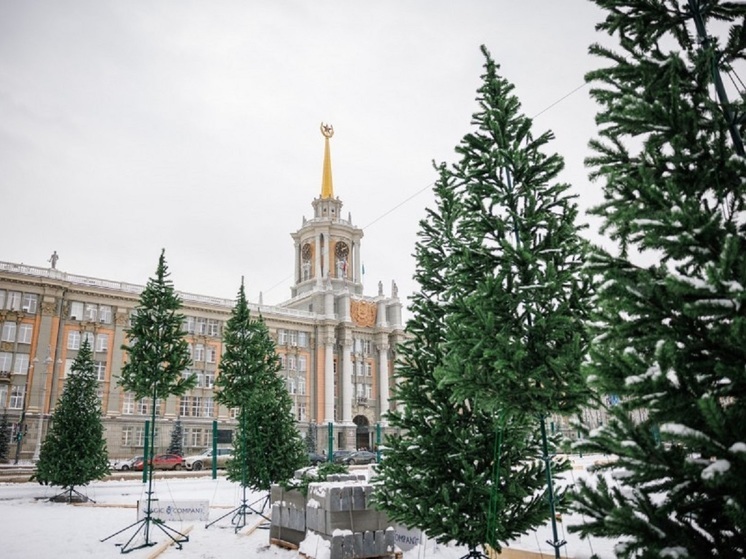 Ледовый городок в центре Екатеринбурга разместят среди деревьев