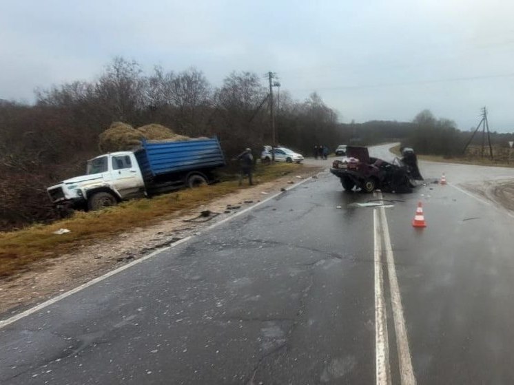 Под Лугой водитель легковушки не уступил дорогу грузовику и погубил себя и пассажирку