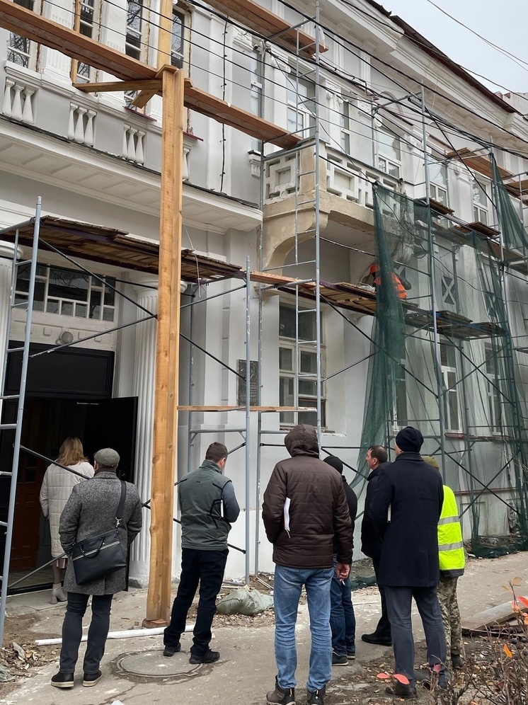 Объект культурного наследия на Лермонтовской/Советской в Тамбове продолжают ремонтировать