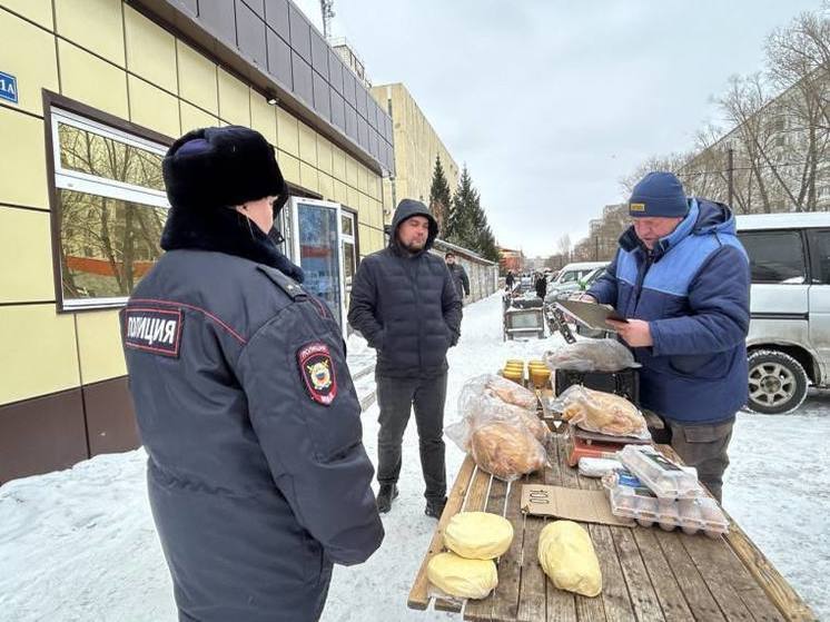 В Омске прошёл рейд по местам нелегальной торговли продуктами