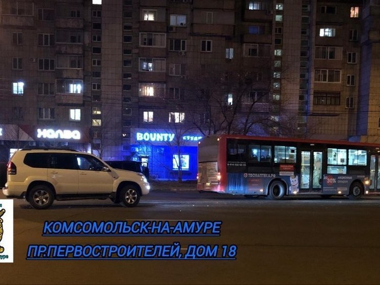 Пожилая женщина пострадала в ДТП с автобусов в Комсомольске