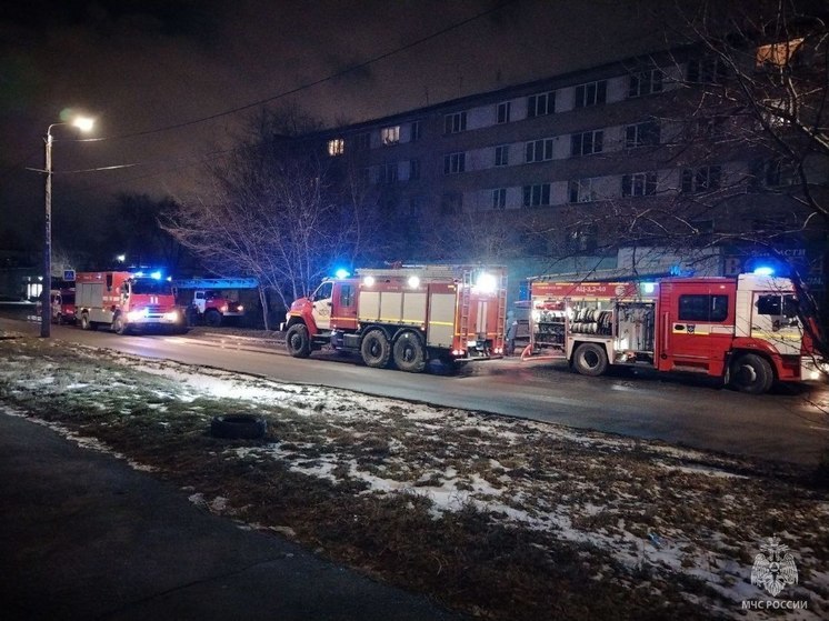 В Челябинске из горящего дома эвакуировали 5 человек