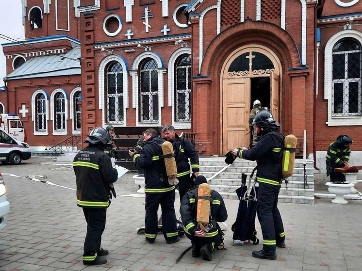 В самарском Свято-Воскресенском мужском монастыре организовали учения МЧС