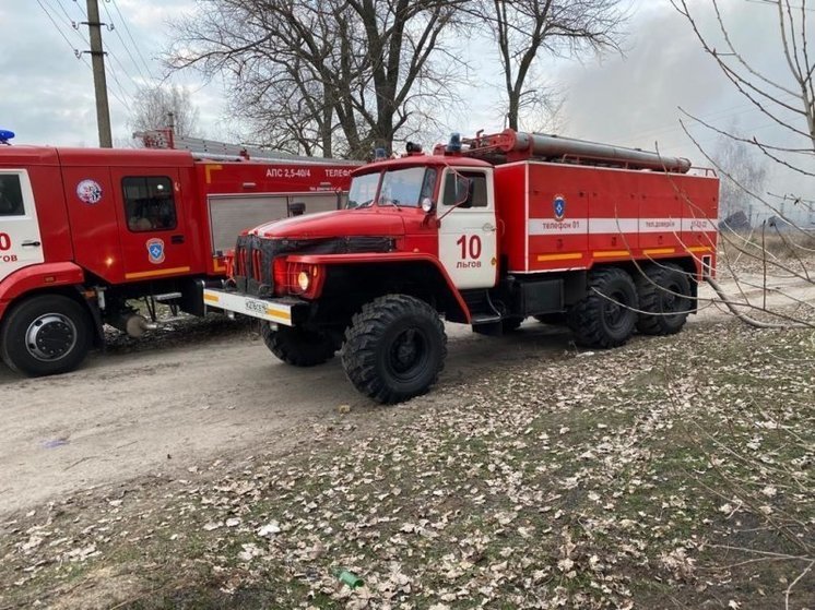 Во Льгове Курской области огонь уничтожил жилой дом