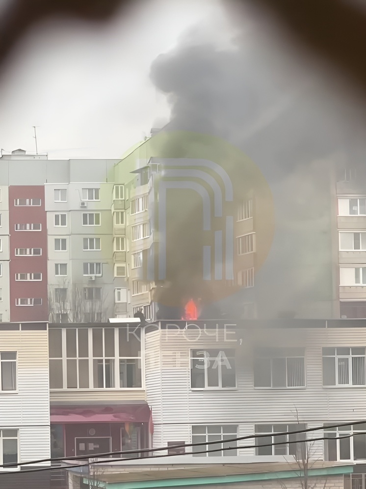 Пензенцы заметили черный дым, который валит с крыши детского сада №130