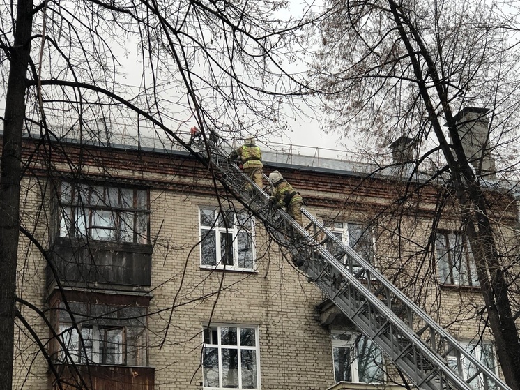 В Томской области пожарные спасли двух человек из многоквартирного дома