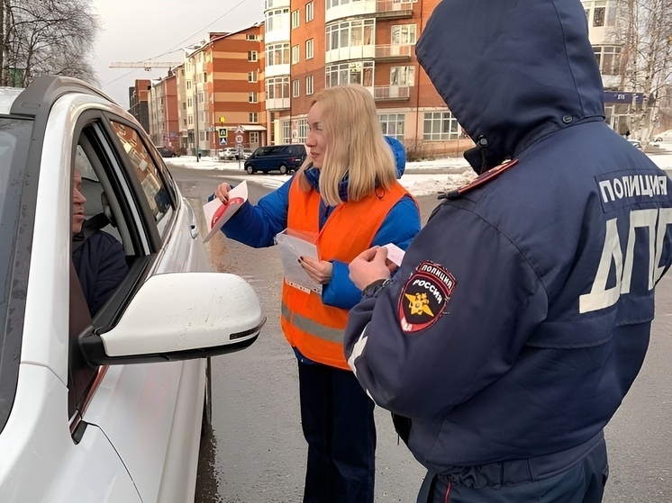 В Новодвинске провели акцию по безопасности дорожного движения