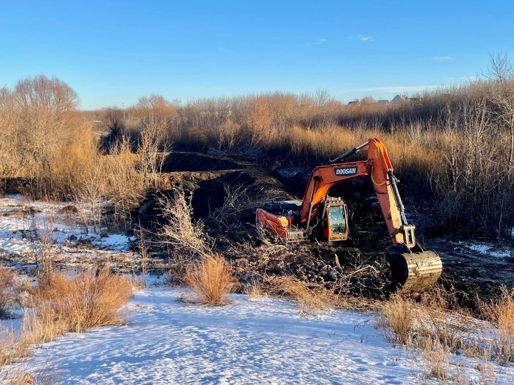 Расчистку реки Исеть начали в Шадринске
