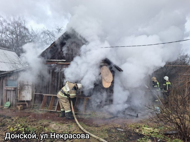 В Тульской области 25 ноября произошло три пожара