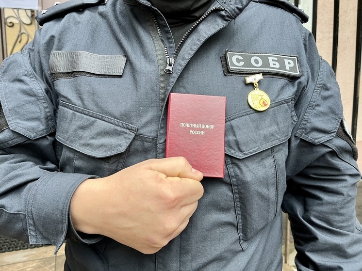 Смоленский офицер спецназа Росгвардии получил звание «Почетный донор России»