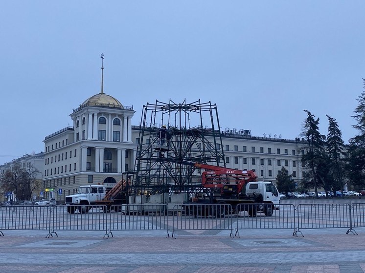 В Белгороде главную новогоднюю ель украсят 3,5 тысячи игрушек