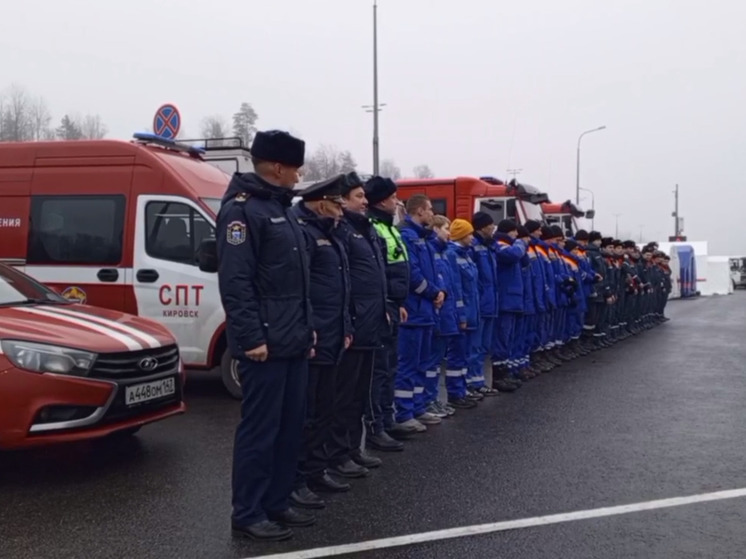 На трассе М-11 в Тосненском районе прошли учения по ЧС