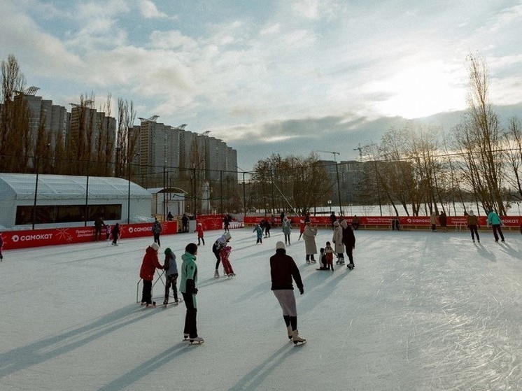 В воронежском парке "Дельфин" начали заливать каток к открытию сезона