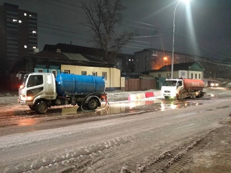 Улан-Удэ продолжают чистить от последствий циклона