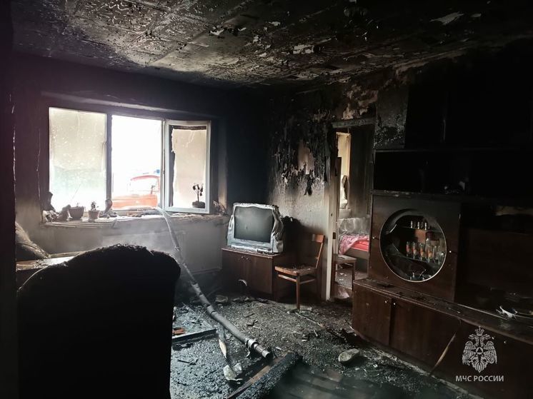 На пожаре в татарстанских Бетьках женщина получила ожоги спины