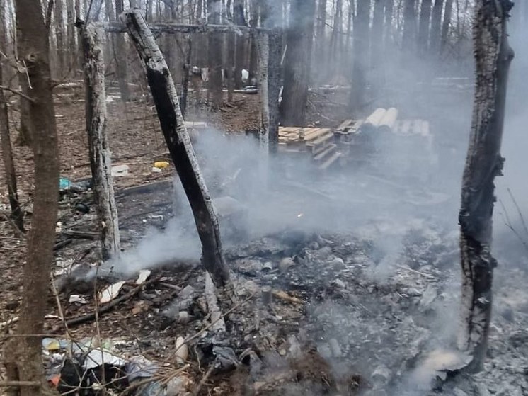 Женщина в Уфе погибла во время пожара в заброшенном строении