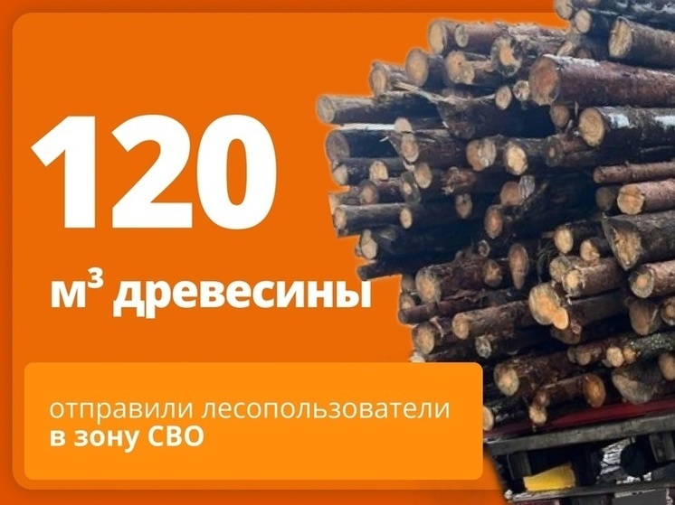 120 кубометров леса отправили на СВО Смоленские лесопользователи