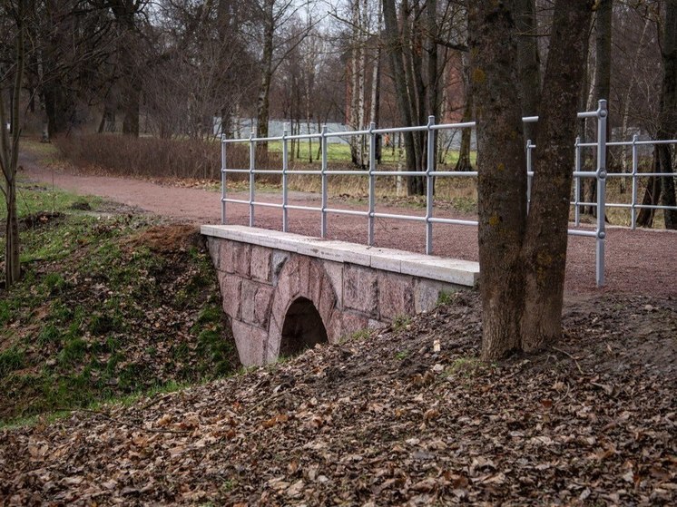 В Пушкине на Каменном мосту появились кованые перила