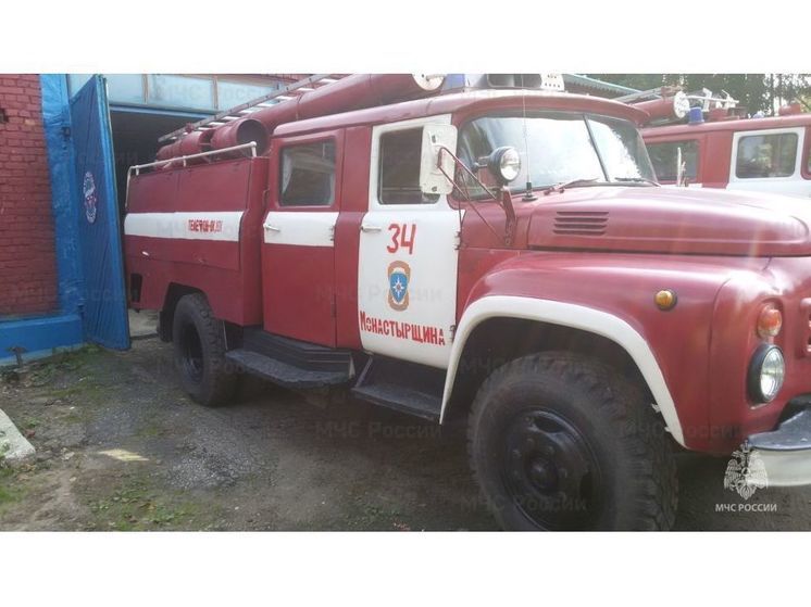 В Монастырщинских Любавичах сгорела баня