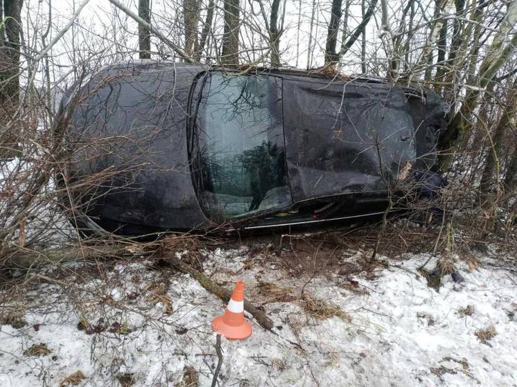 На брянской трассе под Дубровкой двое пострадали в ДТП