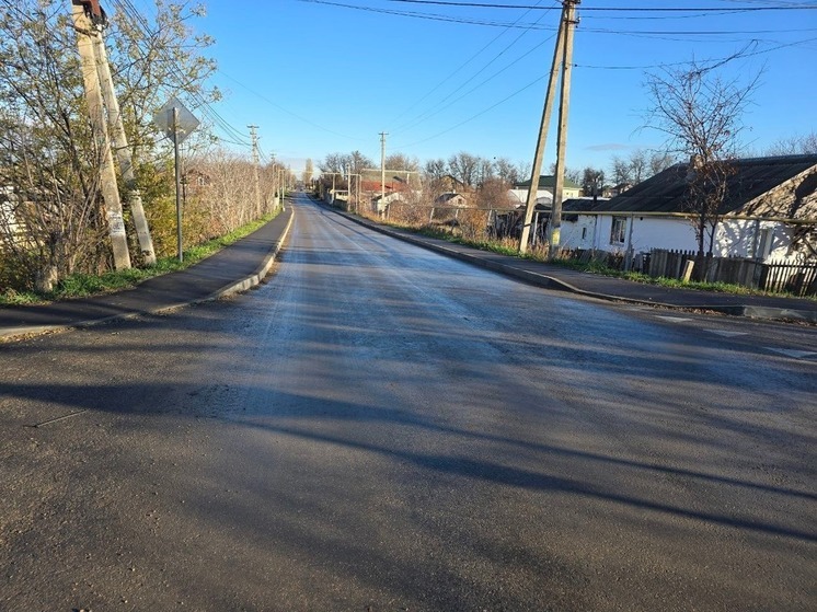 В Симферопольском районе отремонтировали дорогу