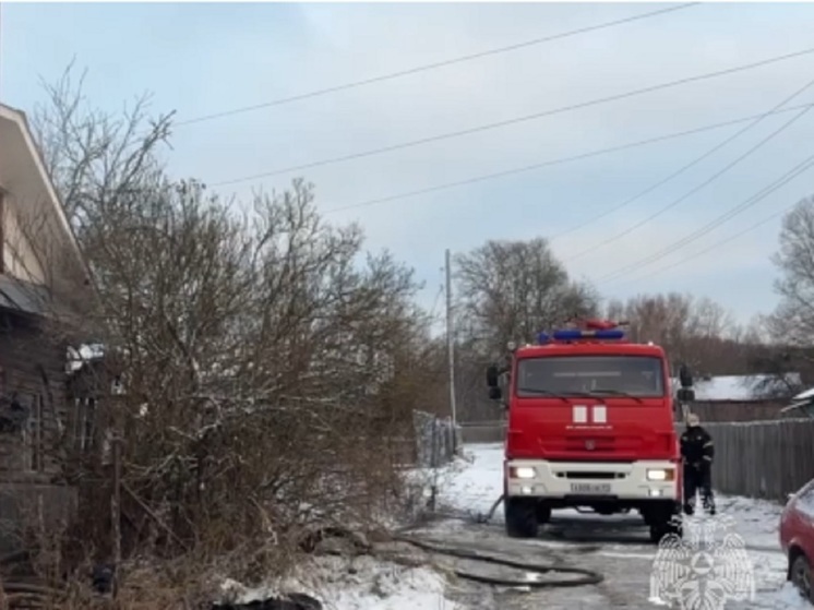В утреннем пожаре в Вичуге пострадал мужчина