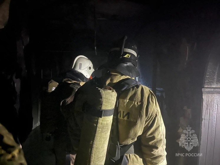 В Шербакульском районе произошел пожар