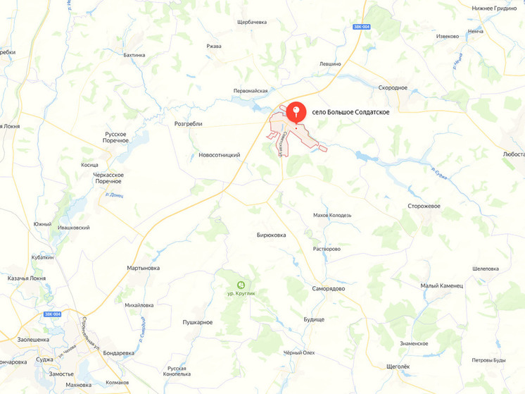 ВСУ обстреливают центр села Большое Солдатское в Курской области