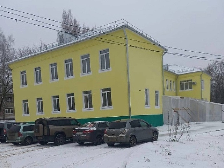 В Щекине ведется капремонт взрослой поликлиники