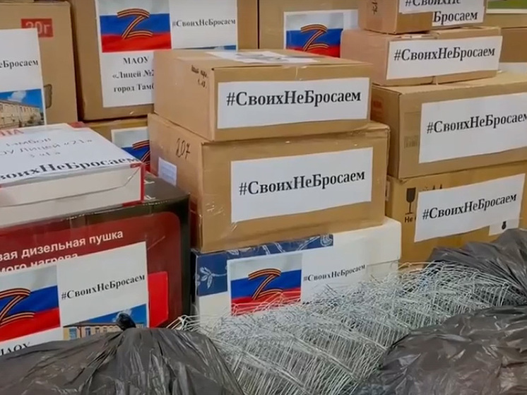 Тамбовские лицеисты собрали для участников СВО «боевой набор» к Новому году