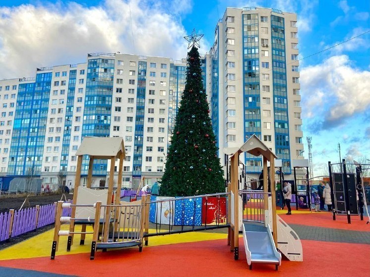 Новую общественную территорию в Свердловском поселении открыла Снегурочка