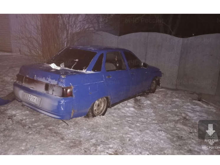 В Демидове произошел съезд в кювет легкового автомобиля