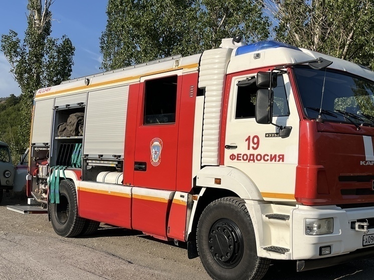 В селе Бахчисарайского района горела хозпостройка