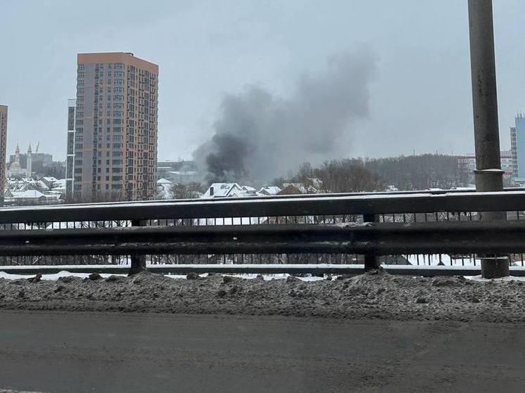 В Пензе рядом с ЖК «Супернова» произошел пожар