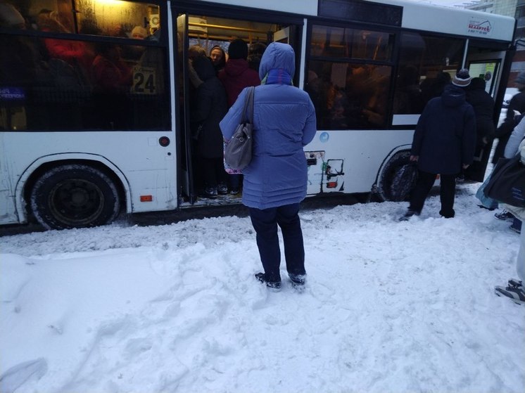 В Самаре произошел транспортный коллапс из-за последствий снегопада 16 декабря