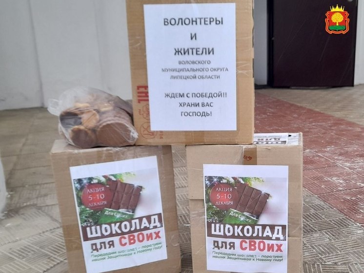 Липецкие волонтеры отправили военнослужащим «Шоколад для СВОих»