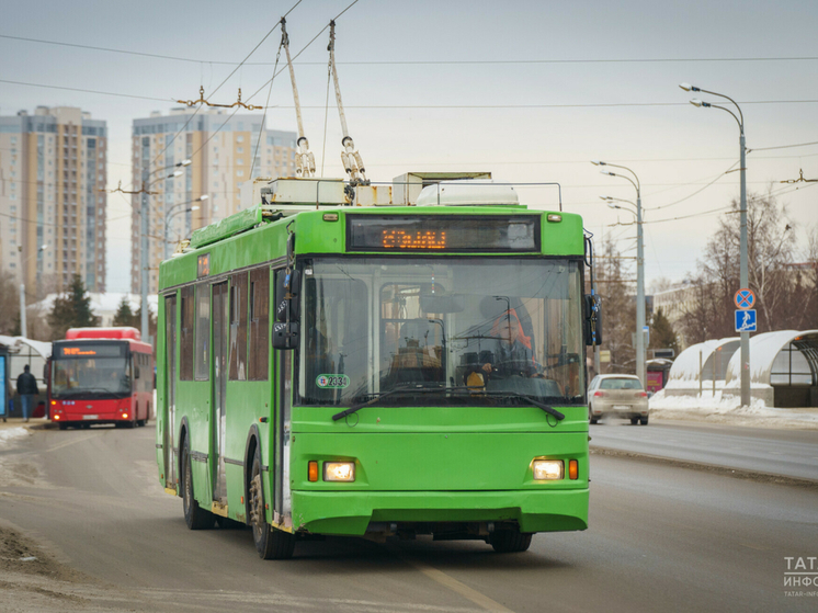 Из-за аварии изменили в Казани движение троллейбусов двух маршрутов