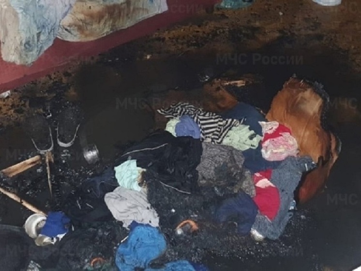 Во Мценске при пожаре пострадал пожилой мужчина