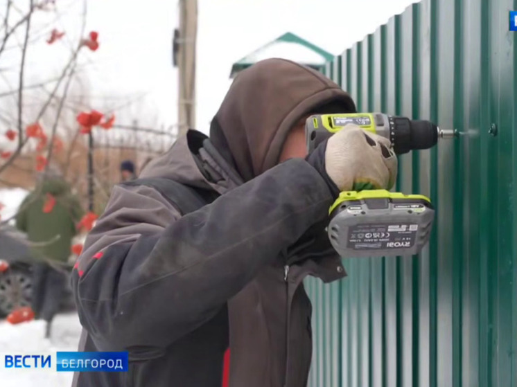 В Белгороде восстанавливают поврежденные дома на 2-м Поэтическом переулке