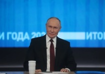 Президент РФ Владимир Путин на совмещенной прямой линии и пресс-конференции вызвал западные страны на дуэль в случае их сомнений в новейшей гиперзвуковой ракете «Орешник» и предложил попытаться перехватить удар, например, в Киеве.