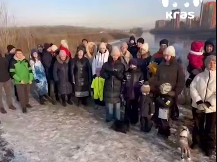 В Красноярске жители Южного берега выступили против засыпки протоки