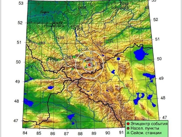 Землетрясение силой 3,1 магнитуды в эпицентре произошло на Алтае