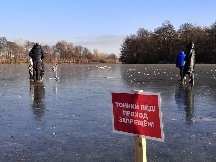 На водоемах в Самарской области тонкий лед, на малых реках шуга и полыньи