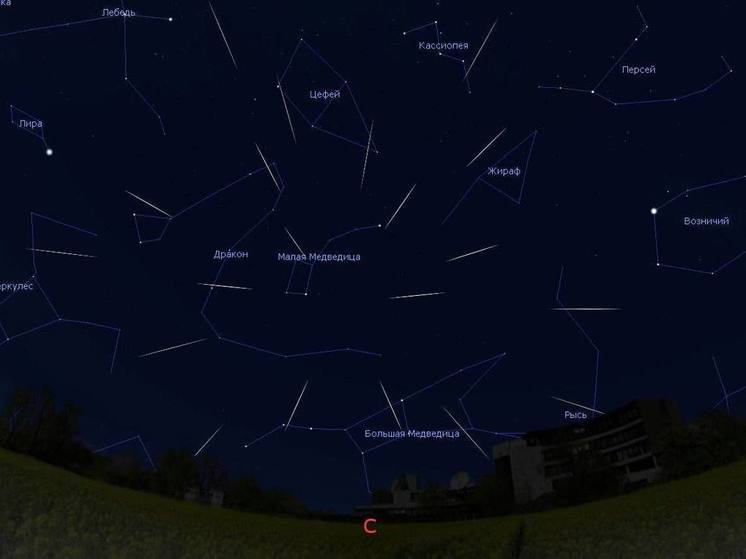 Жители Карелии могут увидеть последний метеорный поток года