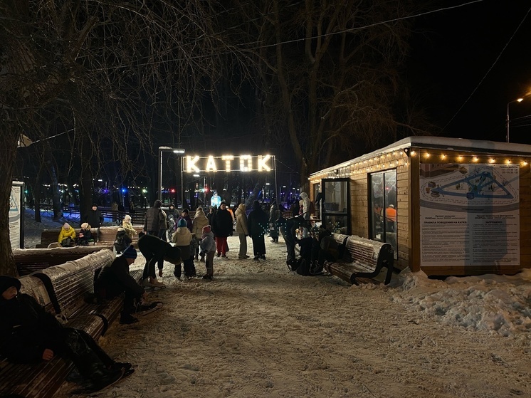 В Архангельске открылся каток в Петровском парке