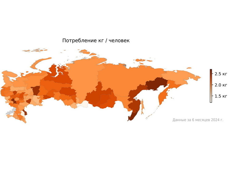 В ВТБ определили регионы с самыми большими любителями мандаринов